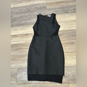 Elizabeth and James Johanna Black Mesh Cutout Dress